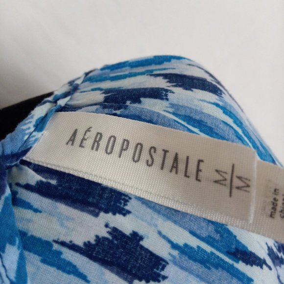 Aeropostale spaghetti strap tank. Blue. Medium - Picture 4 of 6